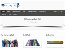 Tablet Screenshot of k-systems.co.za